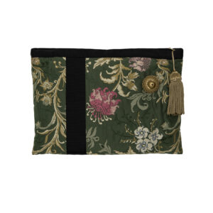 Pochette brocatelle de soie Sans frange 